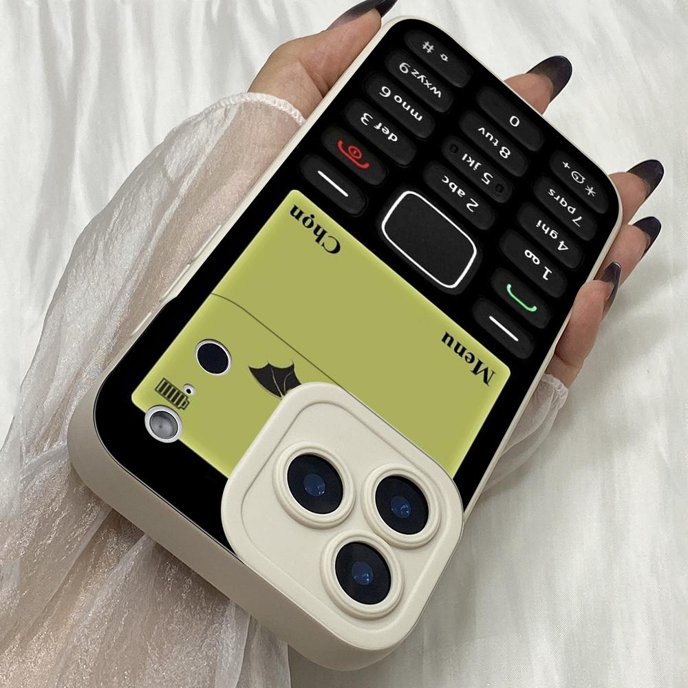 M335 Смішний Ретро Кнопка Художній Дизайн Ангельські Очі М'який Чохол для Телефону для iPhone Samsung Galaxy Xiaomi Rdemi Huawei Honor Infinix Realme OPPO Всі Моделі