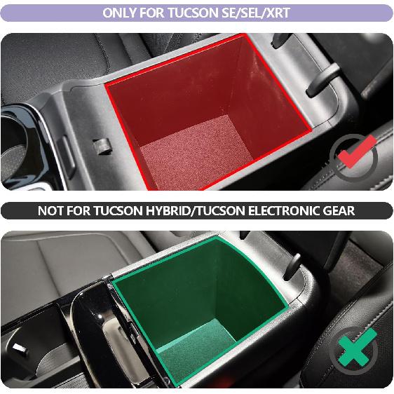 Center Console Organizer Compatible With 2025 2026 Hyundai Tucson SEL/SE Armrest Storage Box Armrest Console Organizer 2025 Tucson Accessories (ONLY