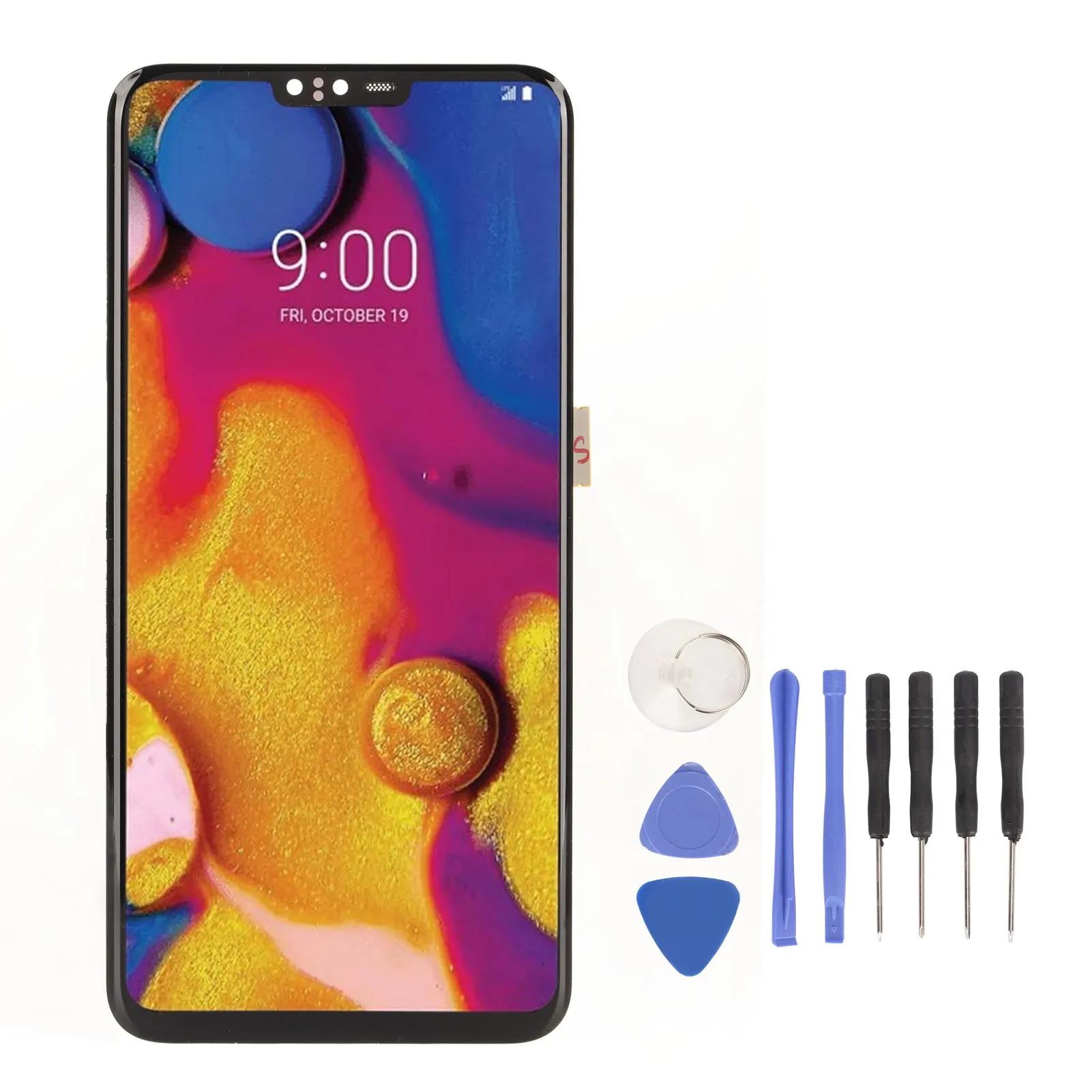 

Digitizer Assembly 6.4in LED LCD Display Touch Screen Digitizer Replacement Assembly Scratch Sensitive for LG V50 ThinQ 5G