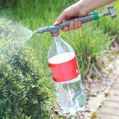 Manual Pressure Garden Sprayer Fits Standard Bottles, Portable Plastic Watering Spray Gun---