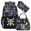 One Piece Backpack Monkey D Luffy Travel Nylon Mochila Feminina Bagpack Bolsas School Bags for teenager Laptop School Bags 3pcs