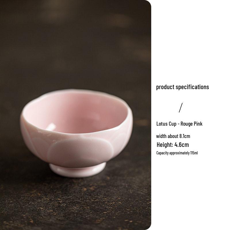 Ceramic Retro Master Cup: Personal Tea Brewing and Tasting Cup, Festive Wedding Red Design