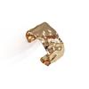 Elegant Light Luxury Irregular Open Cuff Bracelet for Women, Personalized Design, Wide-Brimmed Brass Wristband with High-End Feel.