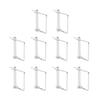 10PCS 70mm Trailer Coupler Pin Silver Galvanized Iron Quick Latching Square Safety Heavy Duty Locking Pin For Mowers