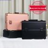 Qihui Portable 13" Multifunction Makeup & Manicure Case with Embroidery