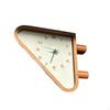DoubleSided Wall Clock Retro DoubleFaced Geometric for Hallway, Entryway, Office Brown