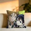 Hot Anime TTamako Market Pillow Case Square DoubleSided Sofa Cushion Cover Bedroom Bedside Pillow