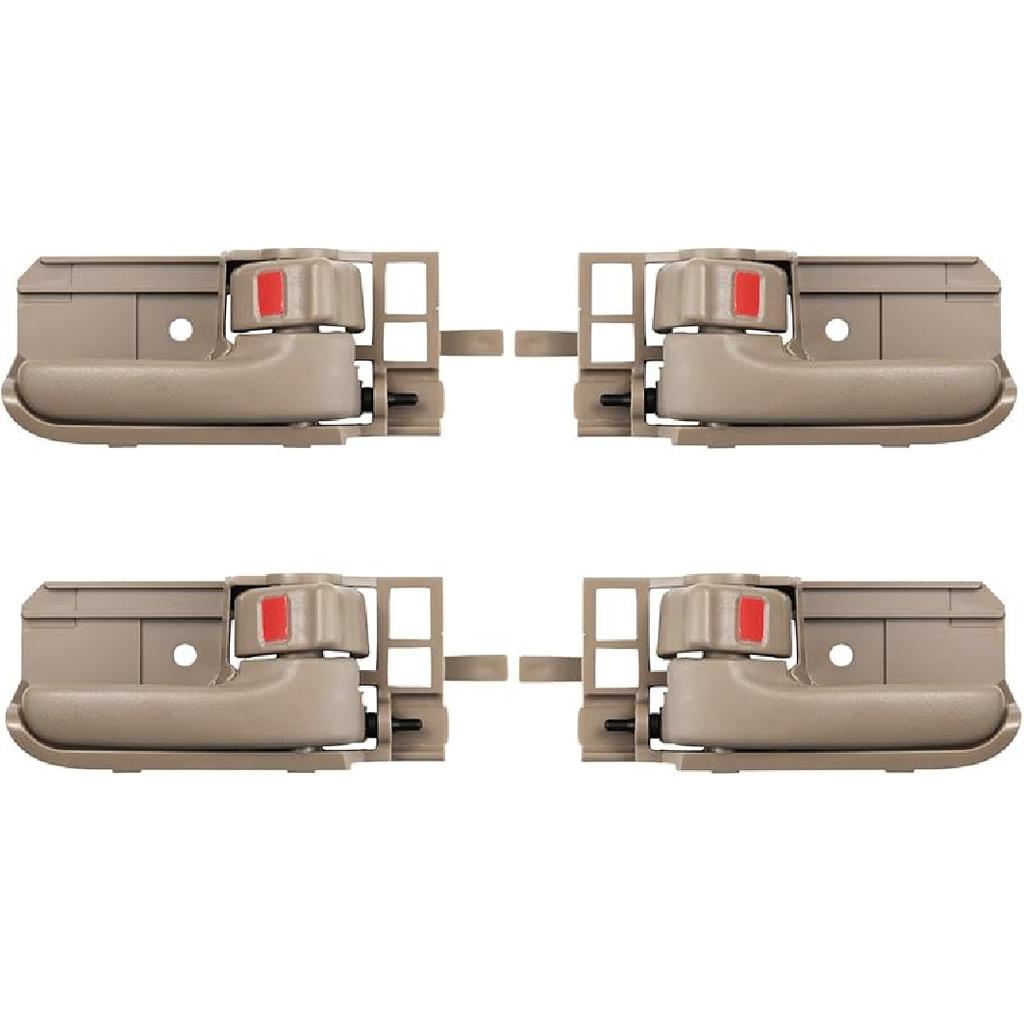 Interior Door Handle Set Compatible With 2003-2008 Toyota Corolla, 2005-2015 Toyota Tacoma, 2003-2008 Pontiac Vibe,Front Or Rear, Driver And