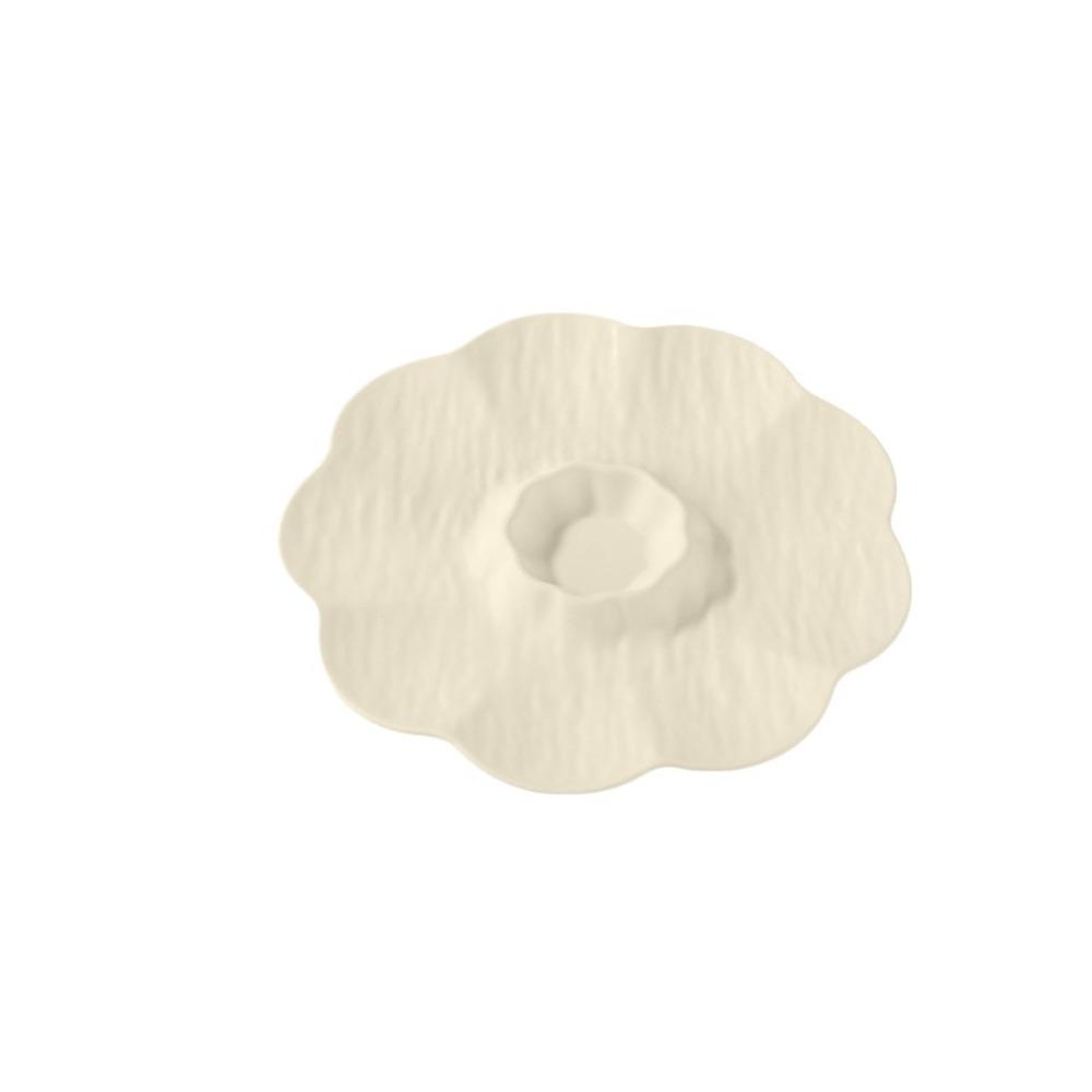 

4 шт. Тарелка для пельменей в японском стиле в форме цветка, однотонная тарелка для суши, простая обеденная тарелка, отель бежевый