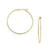 Vendome Aoyama Earrings K18 Yellow Gold Hoop AGVA1063 YG [Official]