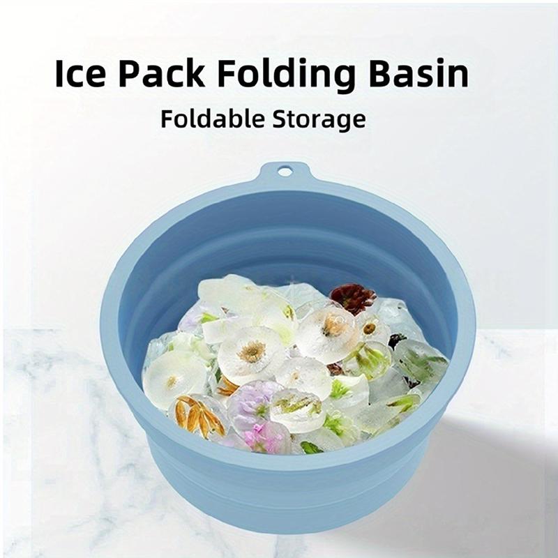 Collapsible Silicone Face Ice Bath Tray Cold Therapy For Facial Puffiness Portable Cryo Skin Tool Travel Beauty Bowl Facial Tool