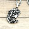 Stainless Steel Greek Mythical Snake Hair Medusa Necklace Vintage Titanium Steel Snake Demon Pendant Pendant Pendant