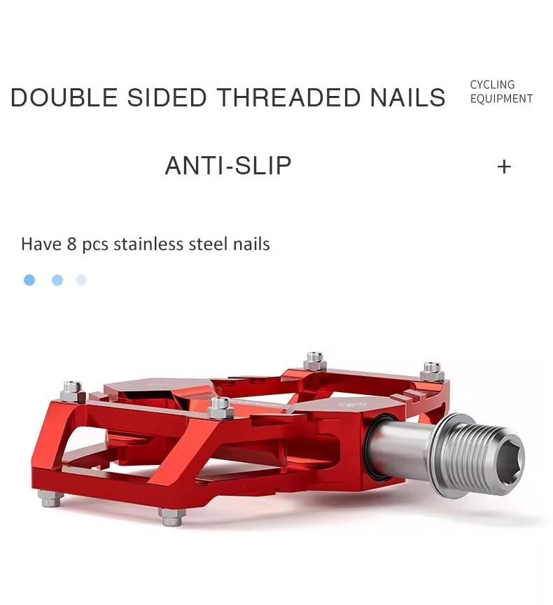 OEMMountain Bike Aluminum Alloy 3 Bearings Pedal Lightweight and Anti-slip Aluminum Alloy Pedals
