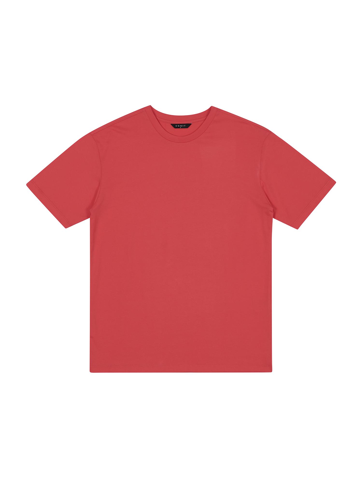 Senit Supima Coolmax Crew Neck T-Shirt Coral L