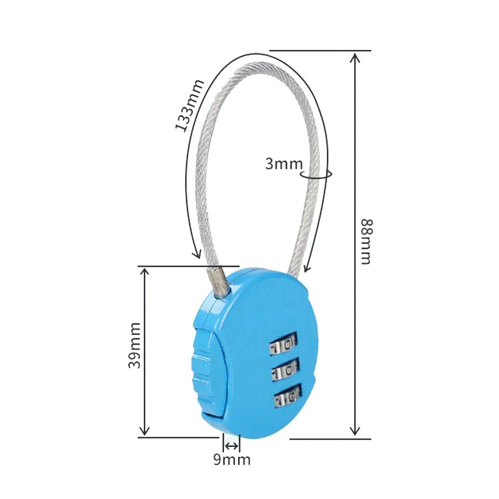 Digit Combination Lock Luggage Locks Suitcase Locks Featuring Code Child-Safe Cipher Lock Ideal For Gym Locker Travel Size Backpacks Drawer