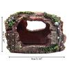 Fish Tank Landscape Wine Barrel Ornament: Aquarium Hiding Cave for Fish & Shrimp - Decorative Resin Craft.