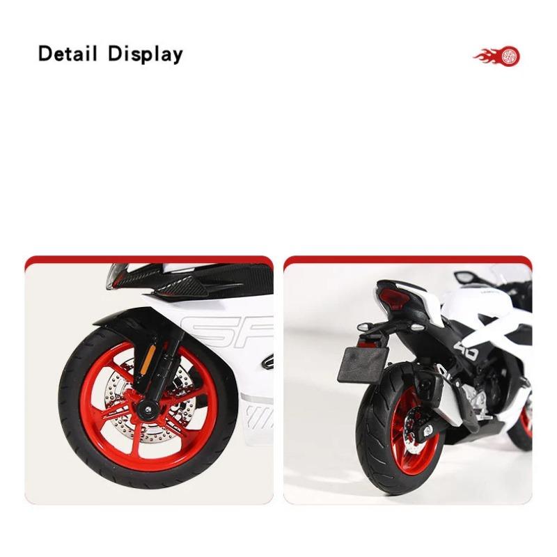 1/12 CFMOTO 450SR Alloy Die Cast Motorcycle Model Vehicle Collection Sound and Light Off Road Autocycle Toys Car