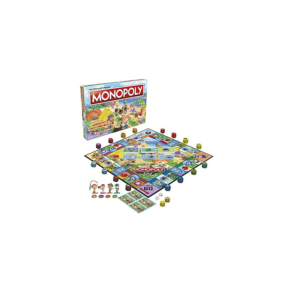 

Hasbro Monopoly Animal Crossing Kids Board Game Family-Friendly for Ages 8+ 2-4 Players