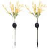 2ks Garden Light Flower Tvar Canola PVC Energeticky úsporná teplá bílá lampa na zahradu