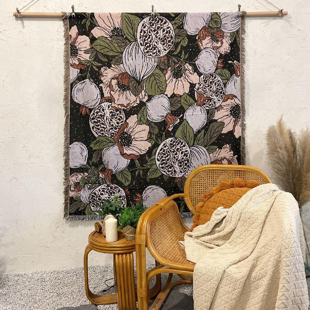 00% Cotton Tapestry Blankets - Custom Jacquard Woven Throws