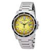Marine Edelstahl gelbes Zifferblatt Eco-Drive AW1816-89X 100M Herrenuhr