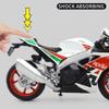 MotoGP Aprilia RSV4 RR1000 Racing Motorcycle Simulation Exquisite Diecast & Toy Vehicle RMZ City 1:12 Alloy Collection Model