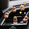 5Pcs Resin Capybara Car Ornaments Funny Toy Miniature Automotive Interior Self-adhesive Cute Cartoon Capybara Figurine Model
