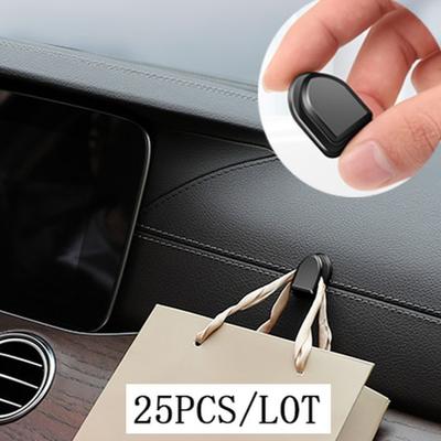 25 szt./partia Haczyk samochodowy Uchwyt na naklejkę samochodową Samozaciskowy haczyk ścienny Wieszak Klips mocujący do samochodu na kabel USB Słuchawki