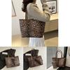 Stylish Large Capacity Khaki Brown Tote Bag With Unique Street Style For Daily Use