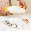 9inch Cute Rainbow Clouds Ceramic Dish Set Children's Dining Plate Cake Bread Pasta Bowl Tableware Oven Microwave Safe