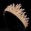 Pearl Alloy Bridal Crown Hairpiece - Elegant Wedding Accessory