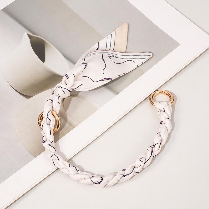 Evelyn Silk Scarf Woven Handbag Strap Chain - High-End Replacement Accessory