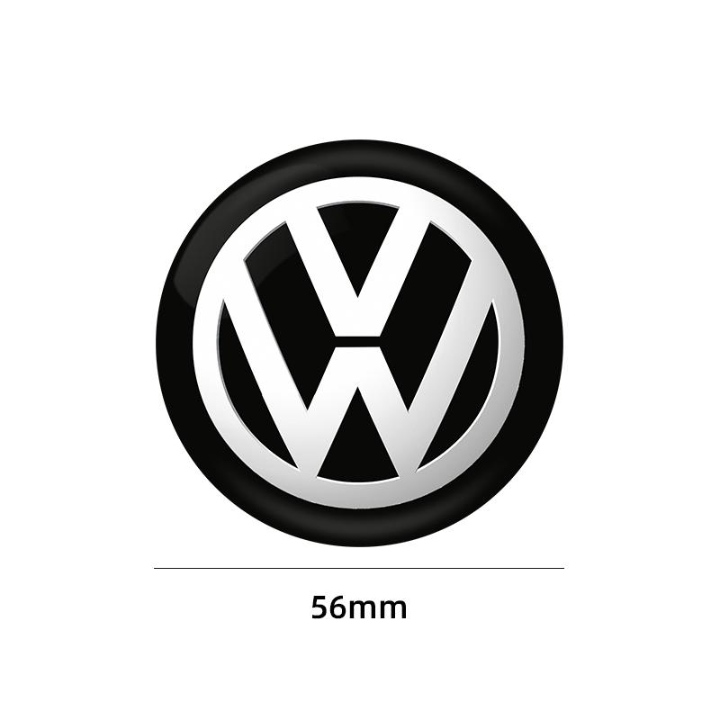 2026 Heiß Für VOLKSWAGEN VW 4 Stück 56mm Aluminium Emblem Auto Radnabendeckel Aufkleber Für VW GTI Polo Golf Passat Tiguan Arteon