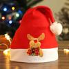 Christmas Red Plush Santa Hat Women Holiday Party Decoration