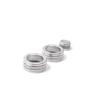Silver Aluminum Central Console AC Knob Cover Trim For 2005-12 BMW 3-Series E90