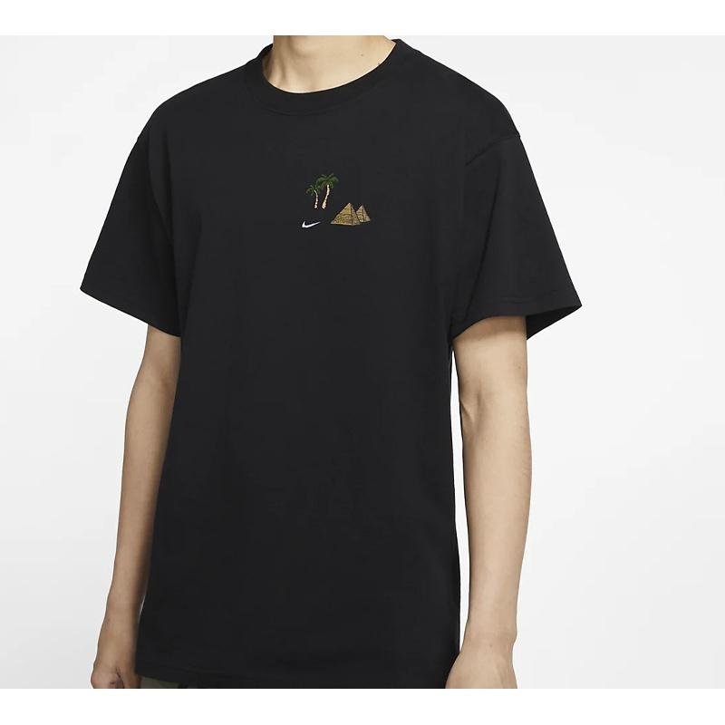 Nike SB Skate T-Shirt Back Round Neck Short Sleeve Black Men's CU0297-010