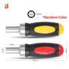 1/4 (6.35Mm) Ratchet Screwdriver Bit Holder Handle Multifunctional Magnetic Bit