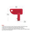 For Auto Truck Red Keys Cut Off Switch Key For Battery Isolator Switch For Car Van Boats For Marine Boat Kit Parts