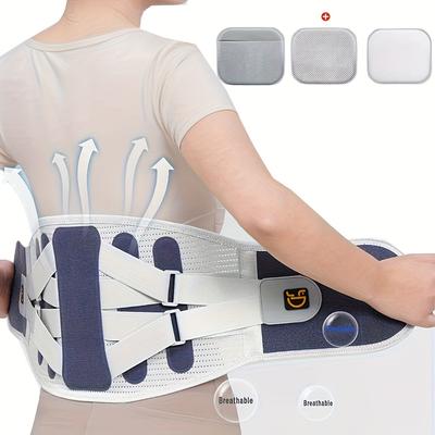 Back Brace Support Belt For Lower Back Pain Relief Adjustable Men Women Waist Lumbar Support Sciatica Scoliosis Herniated Disc