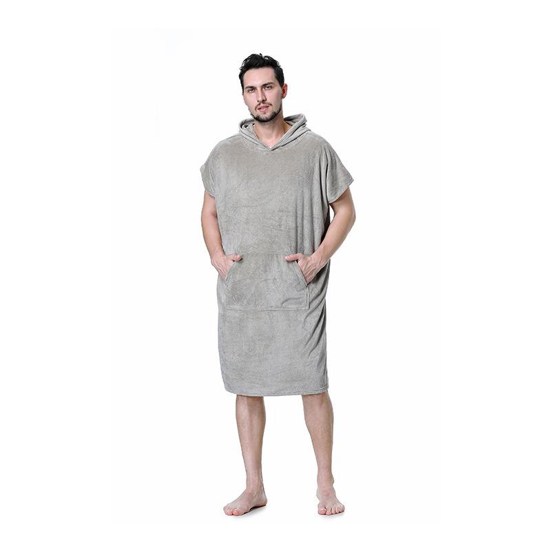 Unisex Quick-Dry Microfiber Hooded Poncho Towel for Adults – Ideal for Beach, Swimming, Diving, and Changing.