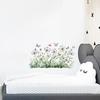 Spring Flowers Window Clings Garden Wildflower Butterflies Glass Sticker Reusable Static Decals for Living Room Home Office