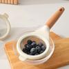 Stainless Steel Flour Sieve Sugar Powder Juice Soybean Milk Foam Filter Fine Screen Wooden Handle Household Kitchen Baking Tools