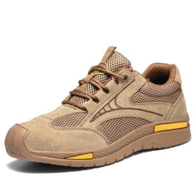 Zapatos de moda para protección laboral Zapatos de seguridad transpirables de verano para hombre Ligeros Aislamiento Antigolpes Antiperforación Puntera de acero Zapatos de trabajo D662