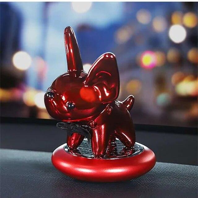 2020  Cartoon Car Air Freshener Dog Gift Diamond Dog Shaking Head Car Interior Ornament Perfume Solid Car Aroma Decoration