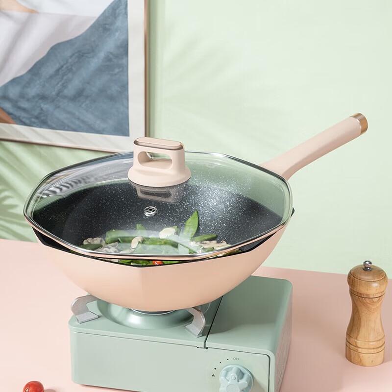 Debo Maifan Stone 32cm Eight-Corner Non-stick Wok