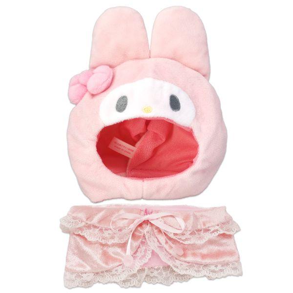 Sanrio My Melody Plush Costumer Lace Cape Pink M