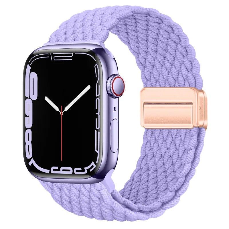 Nylon Strap For Apple Watch 44mm 45mm 49mm 42mm 38mm 40mm 41mm Watchband Bracelet for iWatch Series Ultra 9 8 7 6 5 4 SE 3 Band