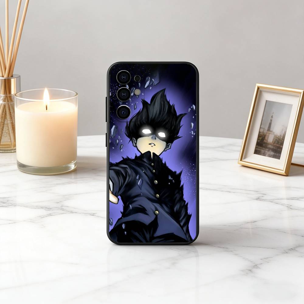 

Mob P-Psycho 100 Shigeo K-Kageyama Phone Case For Samsung S25,S24,S21,S22,S23,S30,Ultra,S20,Plus,Fe,Soft Silicone Black Cover Samsung S26ULTRA