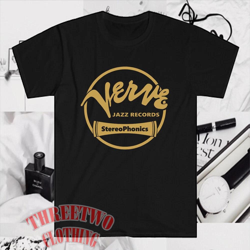 Verve Records Men s Black Size S to 5XL S