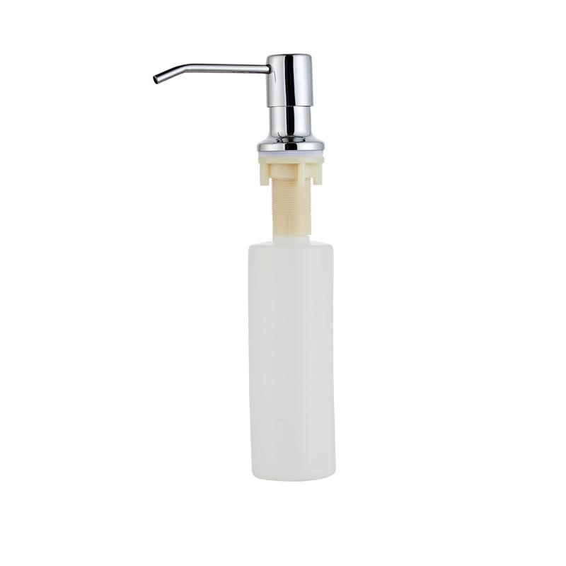 VGX Iiquid Soap Dispenser With Extension Tube Kit and Bottle 304 Stainless Steel Pump Head For Kitchen Sink Bathroom Accessories